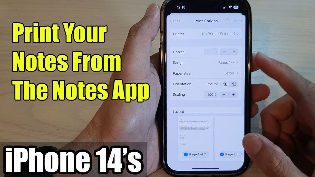 iPhone 14/14 Pro Max: How to Print Your Notes From The Notes App