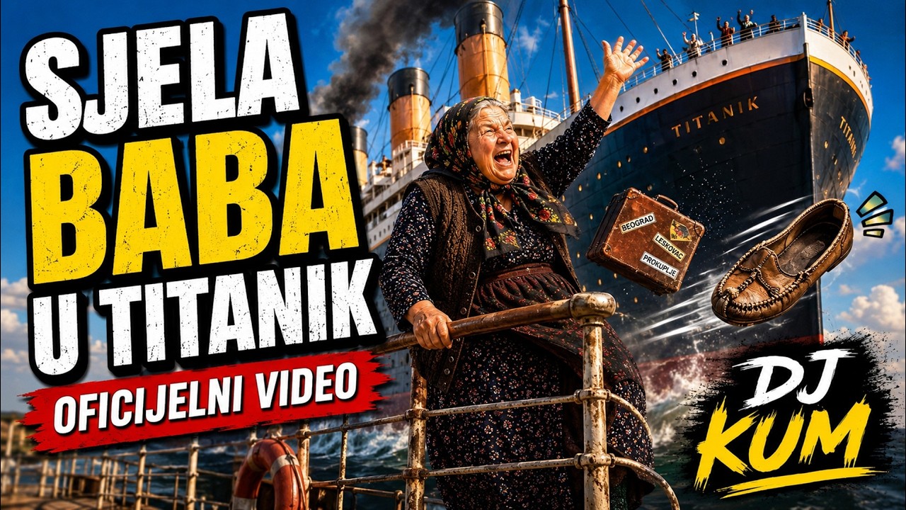 DJ KUM - SJELA BABA U TITANIK 🎵 OFFICIAL VIDEO ▶▶ - TECHNO FLUTE REMIX