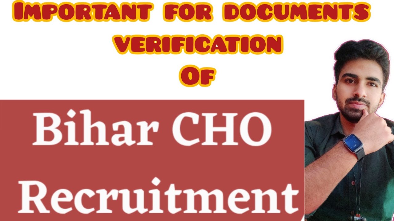 Bihar CHO Documents Verification || All Important documents @BADGOTI_MEDICO