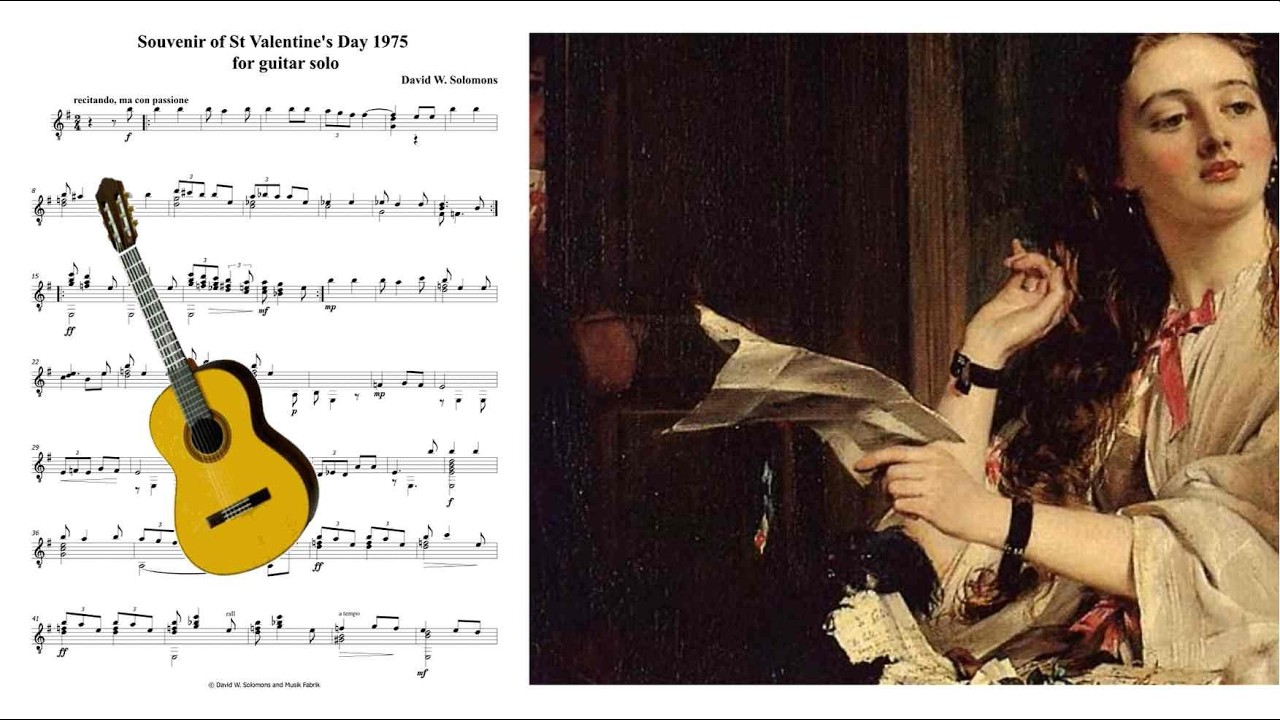 Souvenir of St Valentine's Day 1975 - for guitar solo