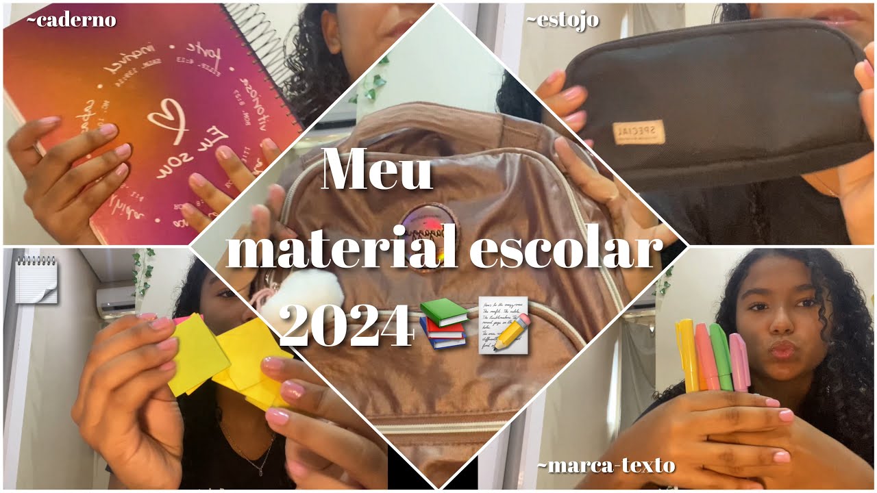 Meu material escolar 2024🏫📚✏️ *9 ano*