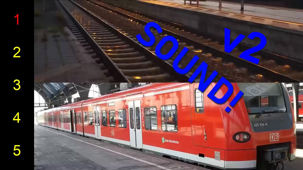 BR 425 heftig am Schleudern und Gleiten bei N&auml;sse (08.12.2019)