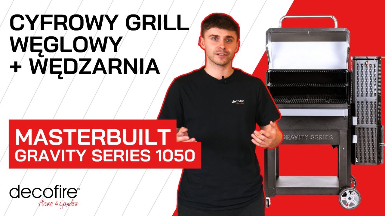 🔥 Masterbuilt Gravity Series 1050 cyfrowy grill węglowy + wędzarnia | DECOFIRE