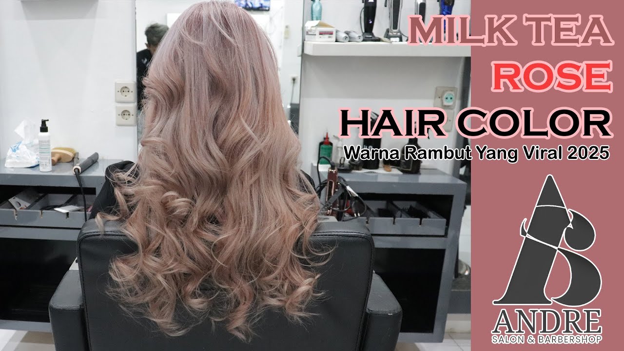 TUTORIAL HAIR COLORING MILK TEA ROSE YANG LAGI VIRAL BANGET FYP !!