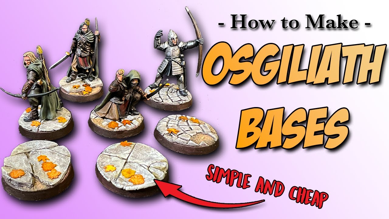 How to Make Your Own Minas Tirith & Osgiliath Themed Textured Bases