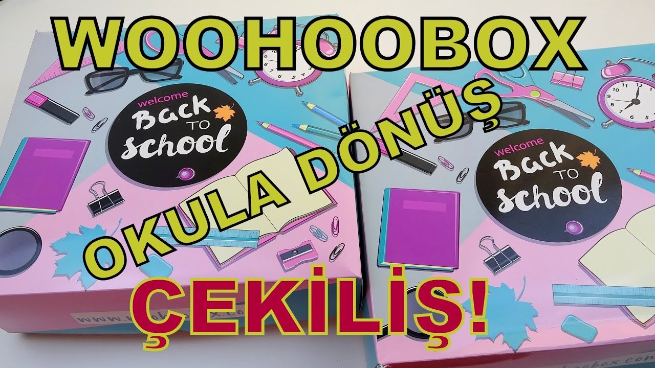 WOOHOOBOX EN MUHTEŞEM OKULA DÖNÜŞ KUTUSUNU AÇTIM! (Woohoobox Back To School 2019) / Çekiliş!