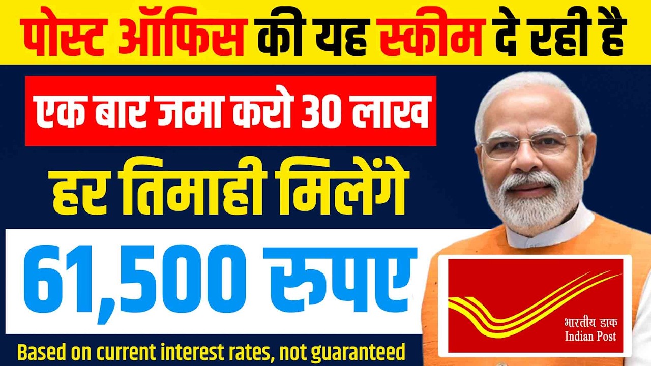 Best Post Office  Scheme 2026 | हर 3 महीने मिलेंगे ₹60,000 | SCSS Full Details