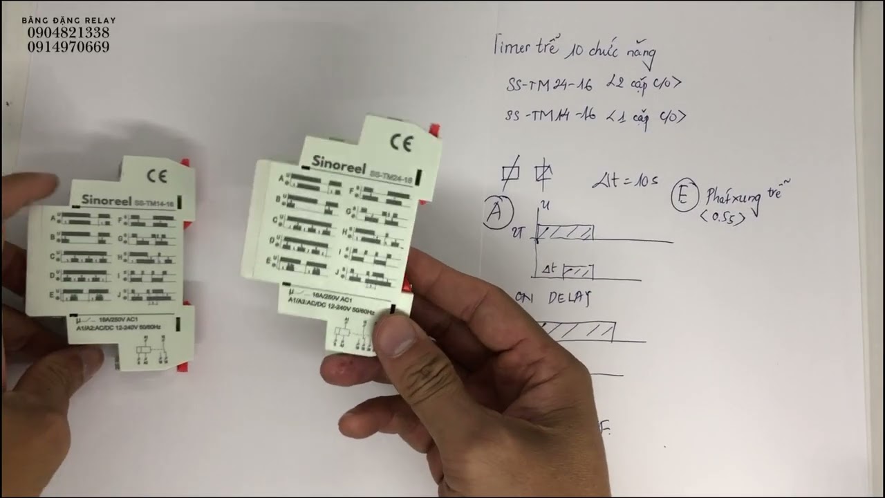 SS-TM14 và SS-TM24 cùng giải thích các chức năng của timer 10 chức năng này