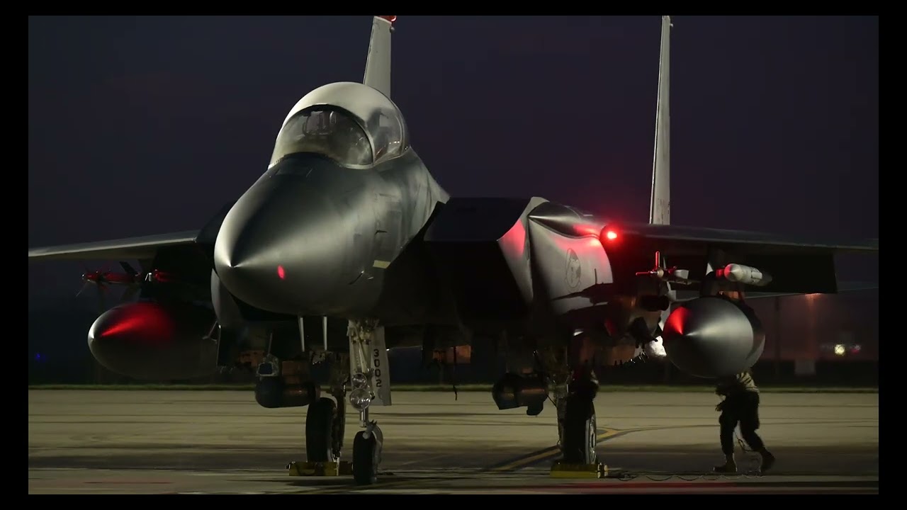 F-15's  Strike Eagle Night Ops