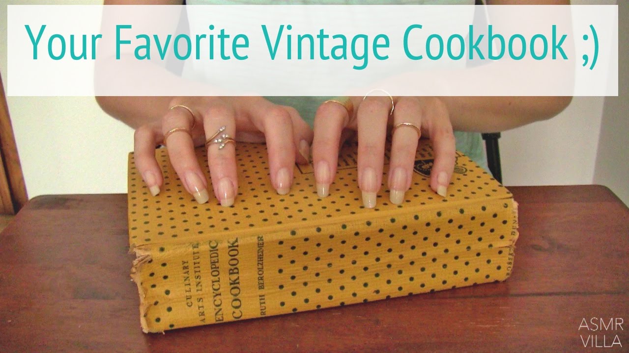 ASMR * Theme: Vintage Cookbook * Tapping & Scratching  * Fast Tapping * No Talking * ASMRVilla