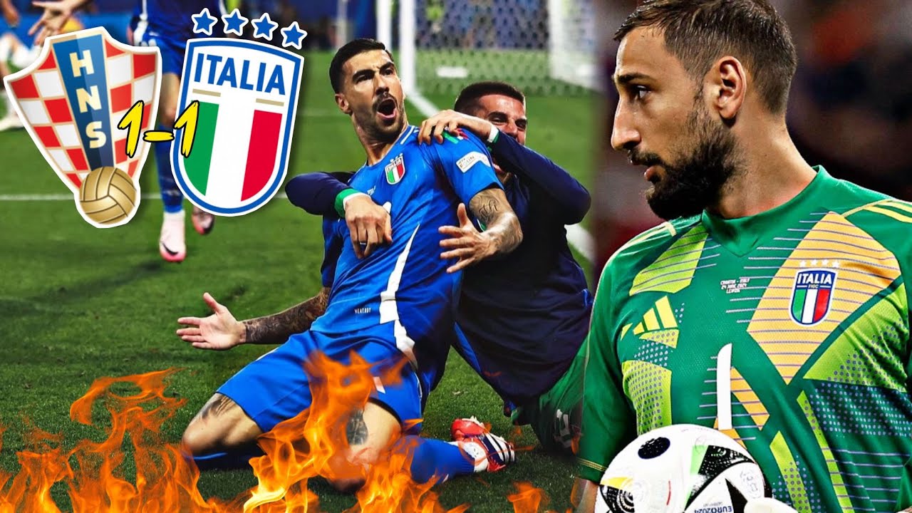 CROAZIA - ITALIA 1-1 IL FILM - (commento Caressa)