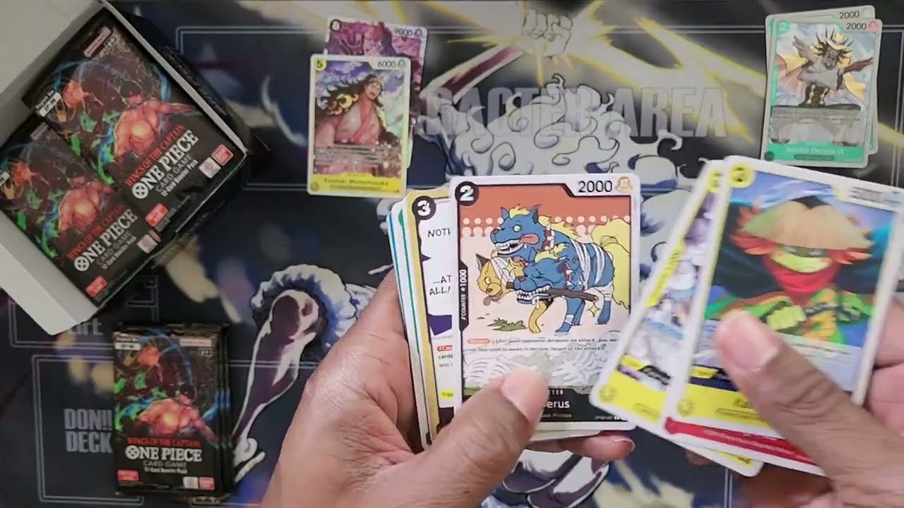 One Piece TCG Booster Box Opening - Wings of The Captain. CRAZY PULLS!!!