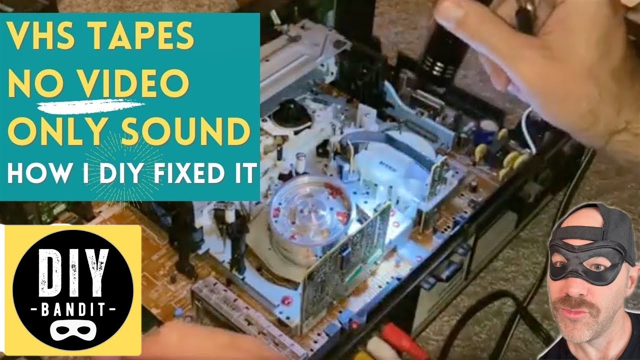 ️🔥 На видеокассетах VHS есть **ТОЛЬКО ЗВУК, НО НЕТ ВИДЕО**? ➔ Как самостоятельно починить и почис...
