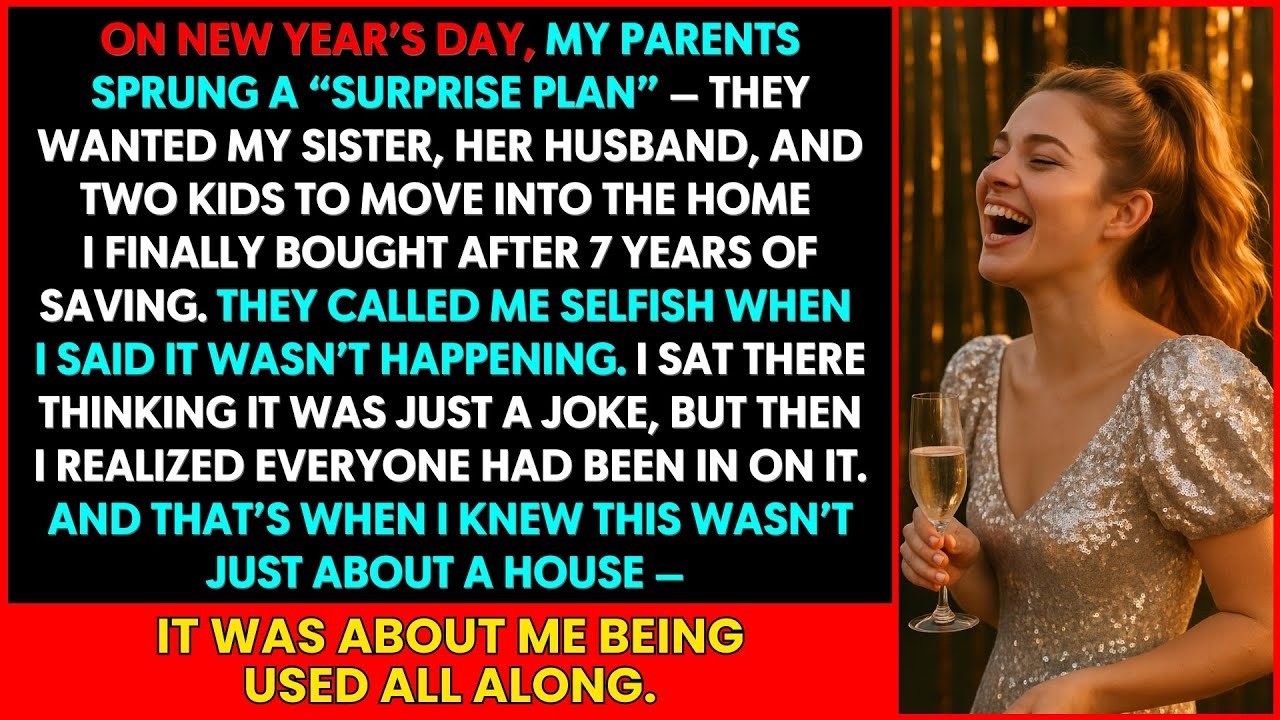 On New Year’s Day, My Parents Planned to Move My Sister’s Family Into My Home—So I Cut Them Off…