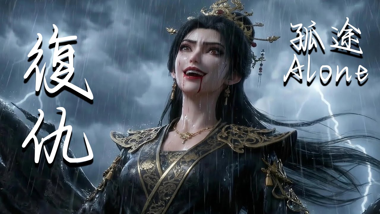 【3D国漫】为了复仇，我甘愿成魔 🥀 极致黑化《孤途》Alone｜沈清璃角色曲 (4K Cinematic)