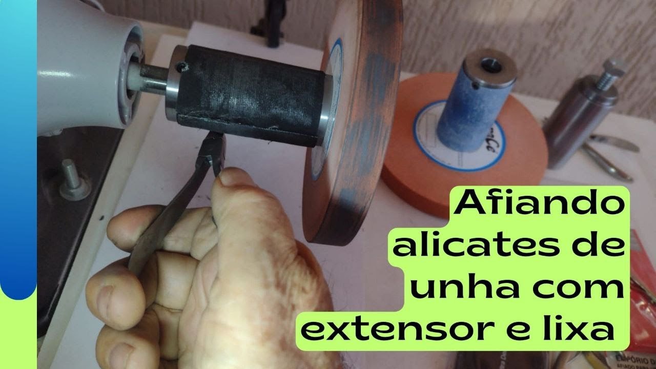 AFIANDO ALICATE DE UNHA COM EXTENSOR!!!!