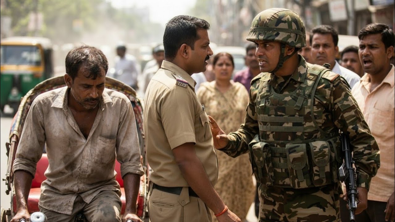 पुलिस वाले ने गरीब रिक्शा वाले से चिकन के नाम पर पैसा लिया फिर आर्मी वाला उसे सस्पेंड करा दिया😱