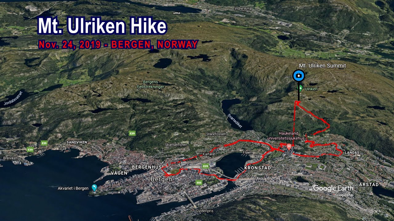 Mt. Ulriken Hike - Bergen, Norway GET (Nov. 24, 2019)