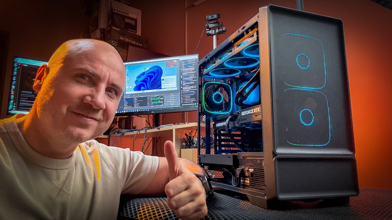 Собираю игровой ПК в Powercase AX5 (Ryzen 7 7800X3D, RTX5070 Ti)