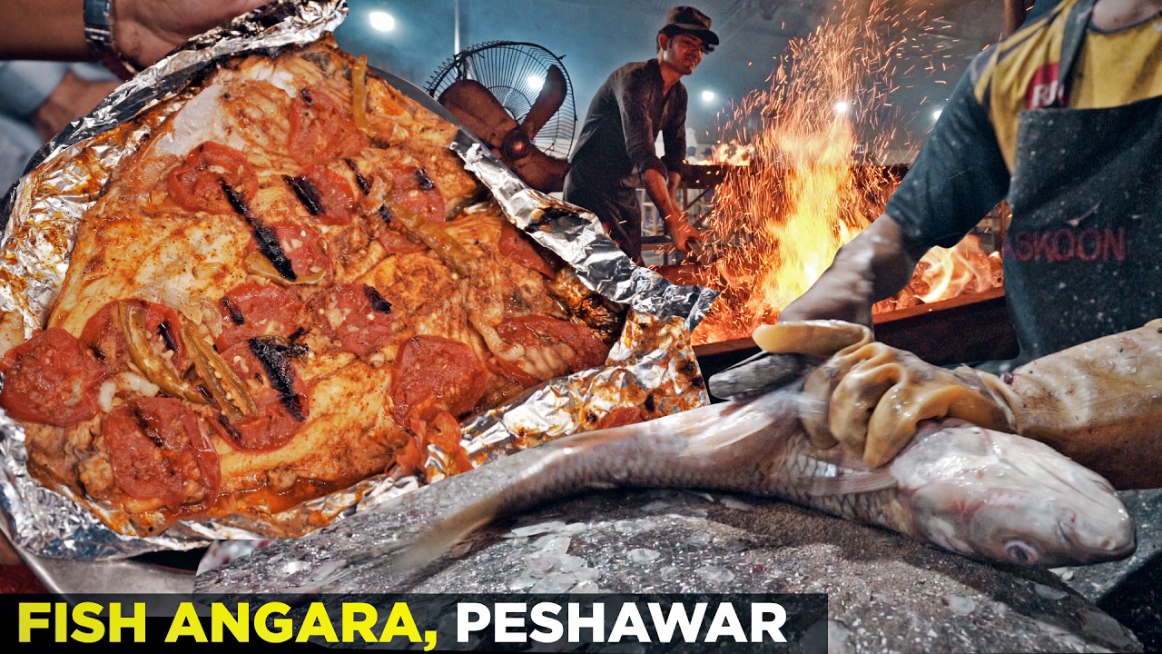 Fish Angara in Peshawar | Unique Recipe | Taraskoon Fish Point Restaurant | Street Food Pakistan