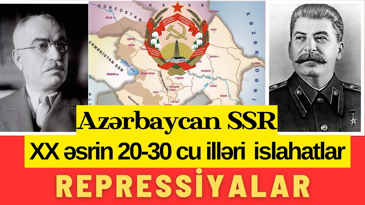 Azərbaycan SSR XX əsrin 20-30cu illəri | Hərbi Komunizm, YİS, Sənayeləşdirmə, REPRESSİYALAR