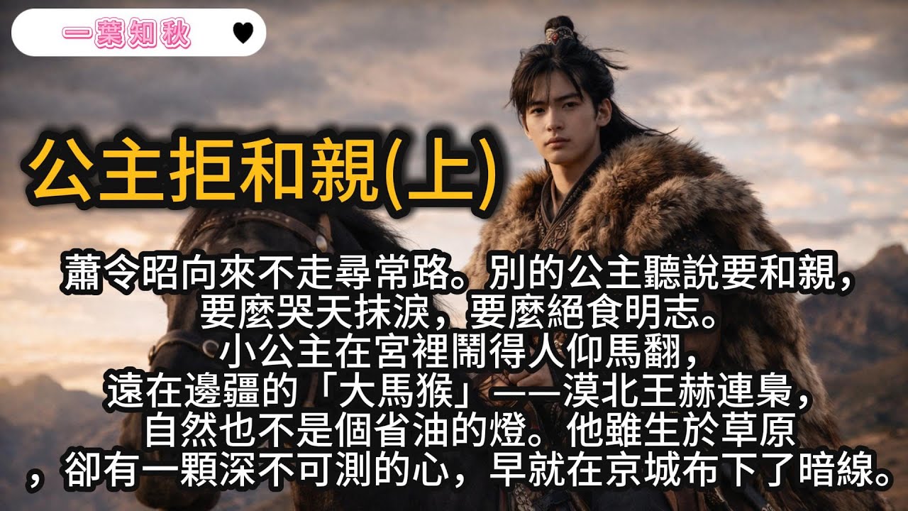 「漠北王指名要娶大梁最美的公主，以此換取十年邊境太平 本該是焚香靜謐的午后，一聲清脆的瓷器碎裂聲徹底撕開了偽裝的和平。「我不去！父皇，您看看女兒這張臉！」不是用來吹風沙的#言情小說 #小說 #古風小說
