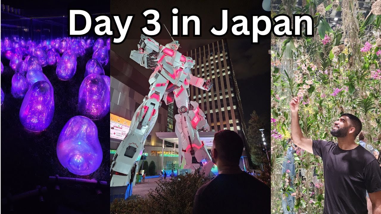 Japan Day 3 - Gold's Gym, Tsukiji Fish Market, Team Labs and Diver City