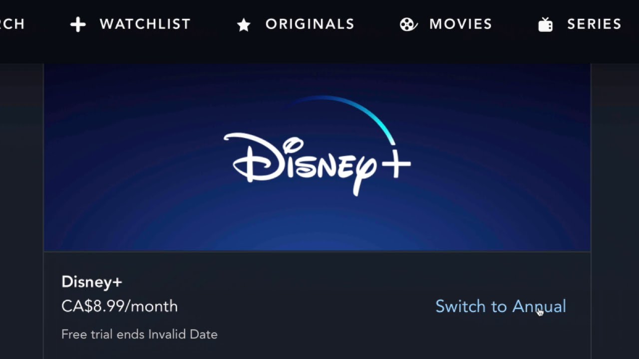 Как изменить подписку Disney Plus с годовой на месячную | Смена подписки Disney+