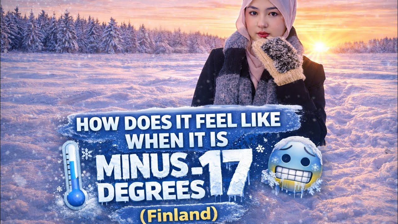 Morning and sunrise 🌅 in Finland🇫🇮(-17❄️)