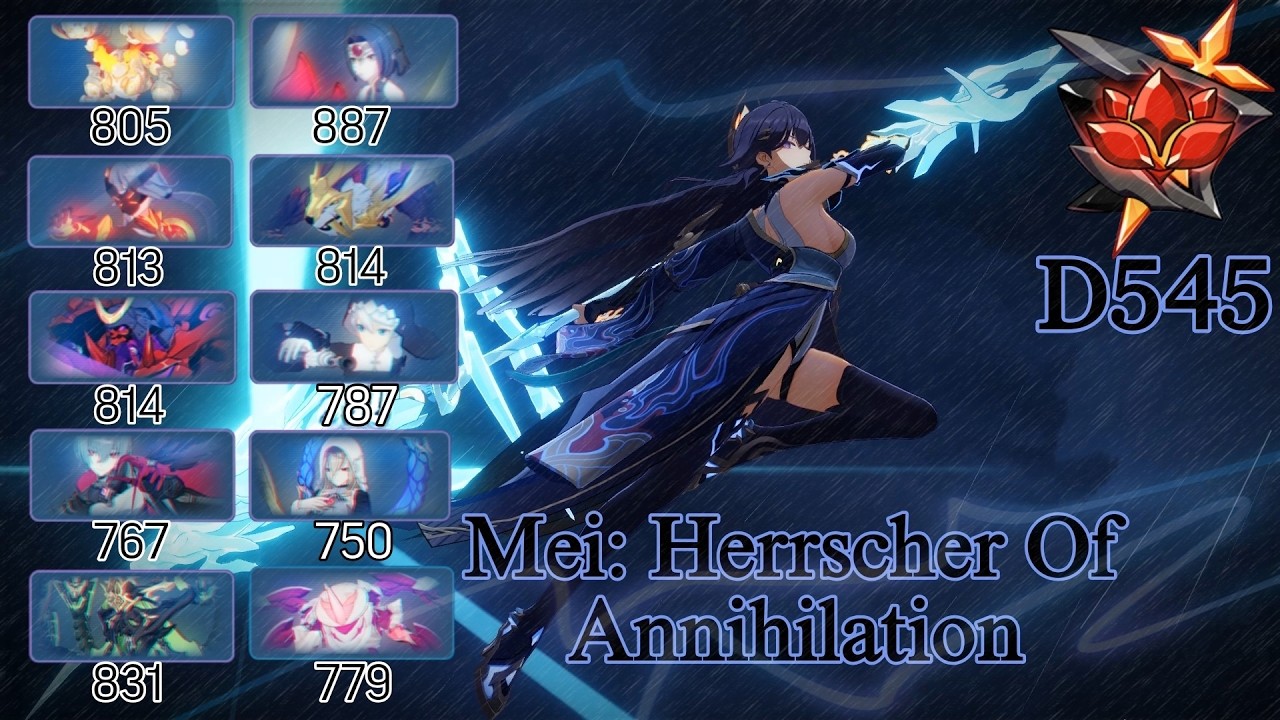 S0 Xentinel Mei DPS & Support Annihilating everything | CN 8.7 BETA (V3) Superstring Dimension 545D