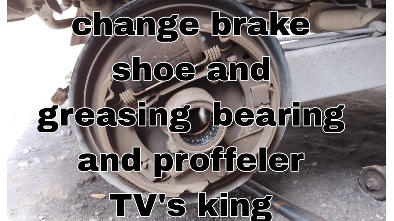 TVS king greasing and change brake shoe..#TVS KING 200cc