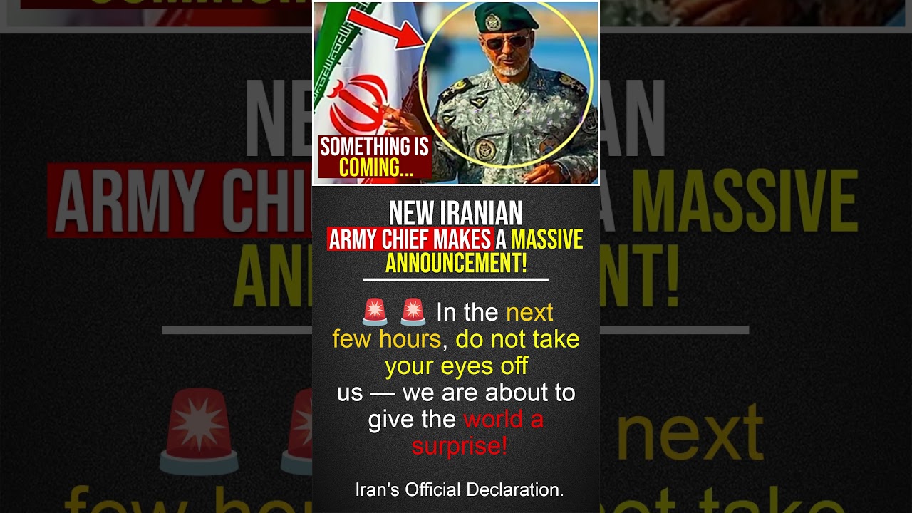 Iran&rsquo;s Army Chief Hints at Big Announcement in Coming Hours