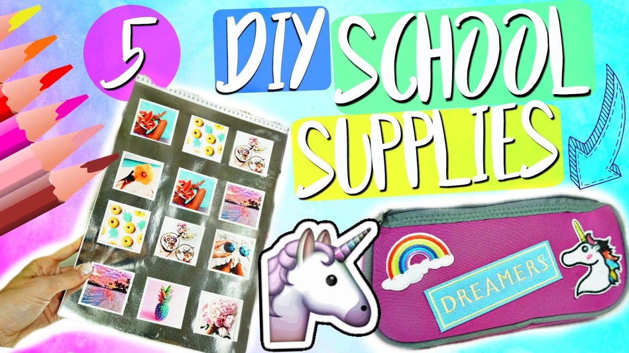 COOLE DIY SCHULSACHEN DIE DU AUSPROBIEREN MUSST!