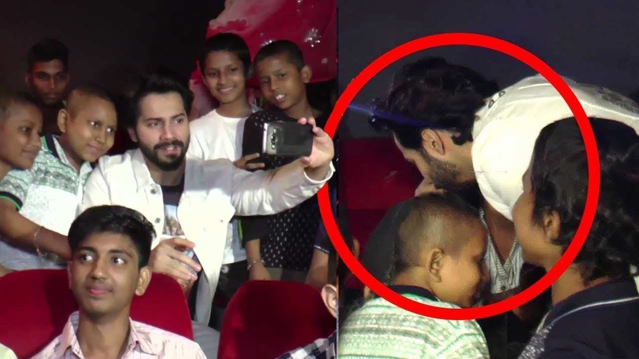 Varun Dhawan's Sweet Gesture Towards Kids Suffering From Cancer At Judwaa 2 Special Screening