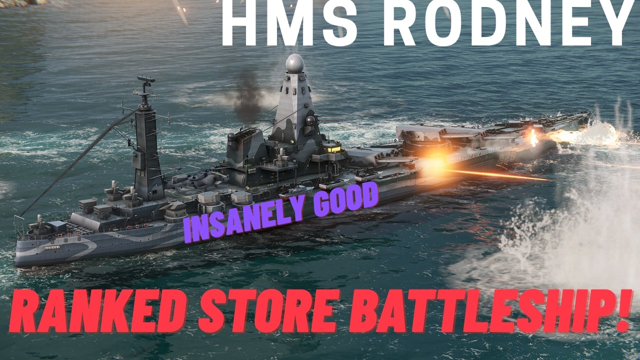 The new rank store battleship is insane! | HMS Rodney gameplay