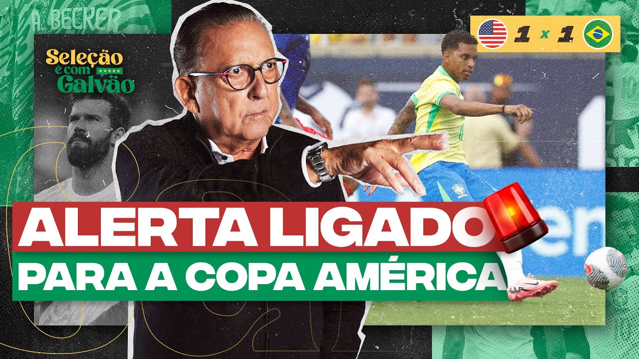 SELEÇÃO NÃO SE ENCONTRA E PREOCUPA PARA COPA AMÉRICA | Galvão Bueno comenta