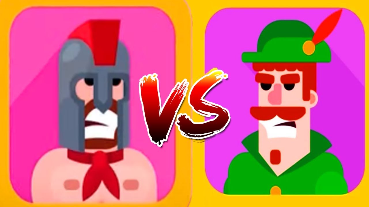 Bowmasters - Gameplay Walkthrough 25 Epic Wins - New Characters LEONIDAS Vs ROBIN