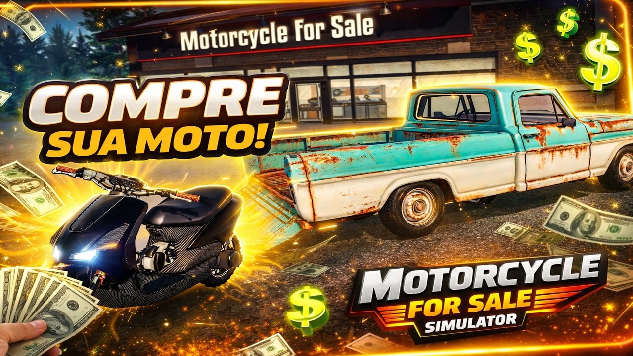 NOVO JOGO de COMPRA e VENDA de MOTOS | Motorcycle For Sale Simulator