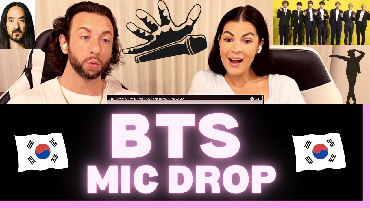 First Time Hearing BTS Mic Drop Reaction- OUR FIRST TIME HEARING K-POP! THE BADASS BACKSTREET BOYS?!