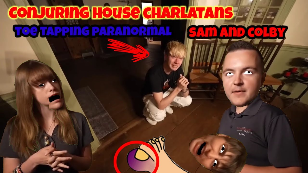 Sam and Colby @ConjuringHouse with Satori and Cody the fakes
