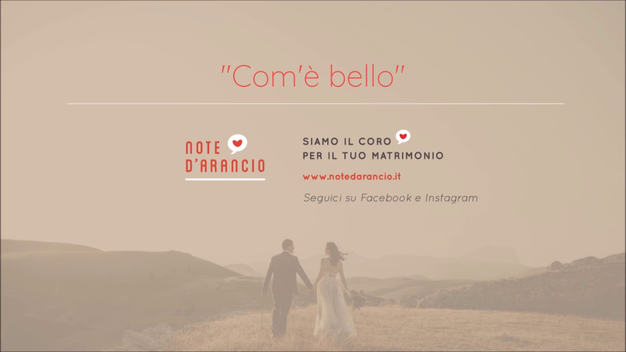Note d'arancio- COM'È BELLO