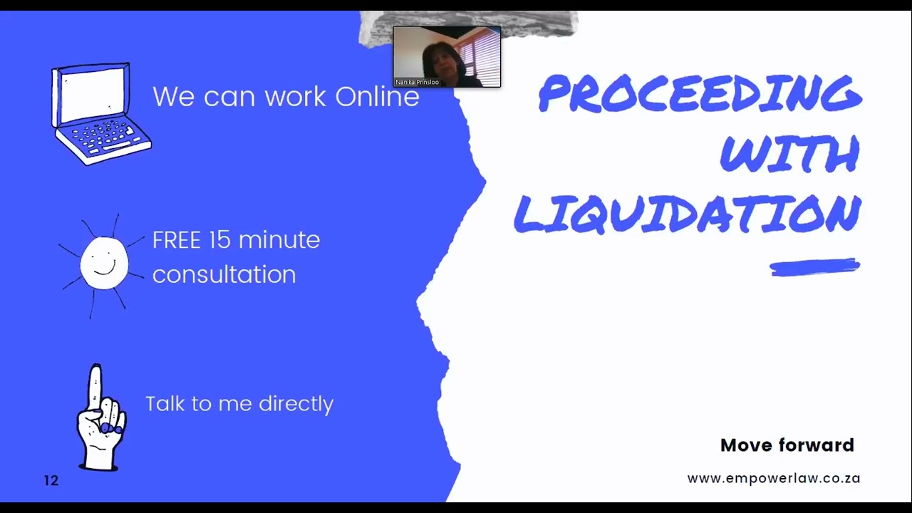 Business Liquidation Process in South Africa - Webinar By Nanika Prinsloo