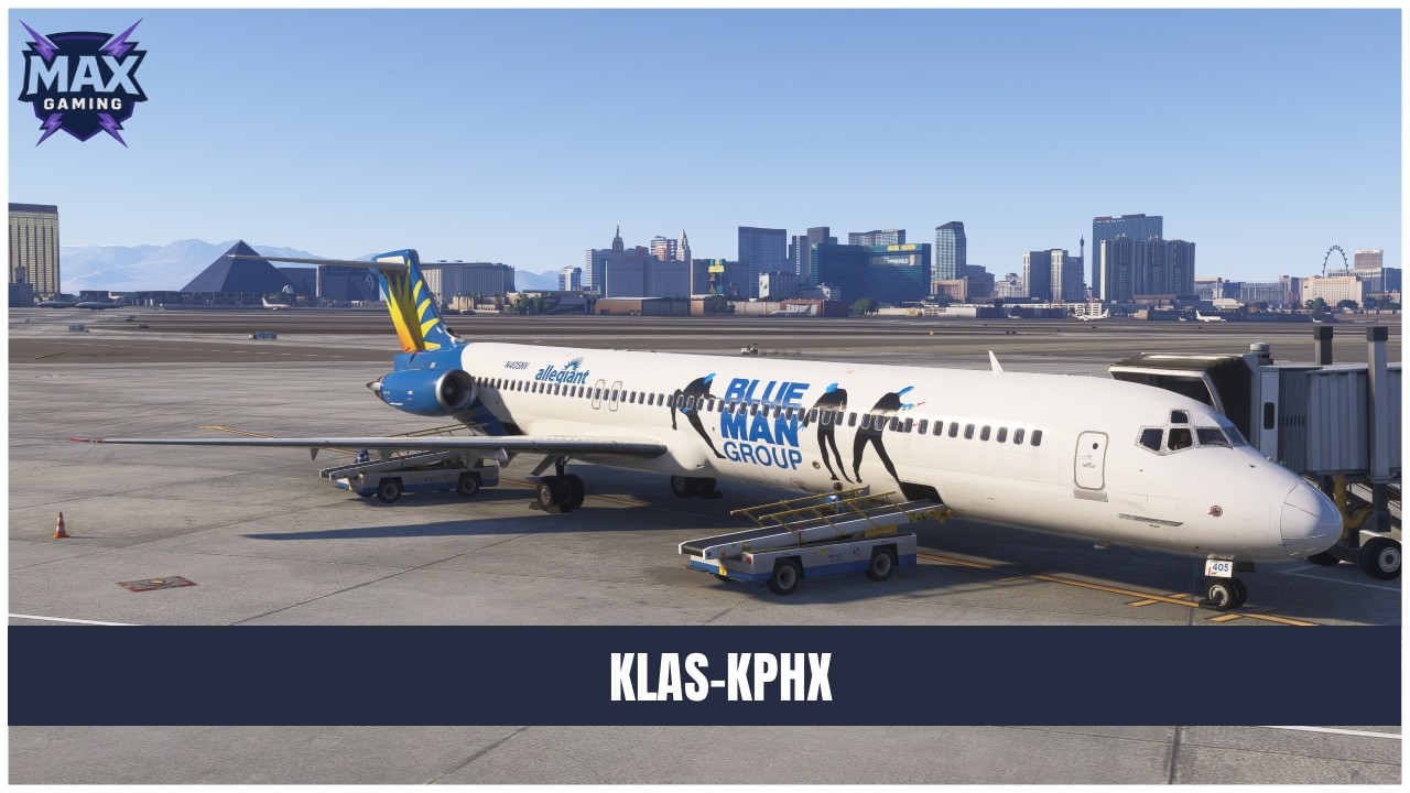 MSFS24 Live | KLAS-KPHX| FlyTheMadDog MD-82 | Friday Night out in Sin City