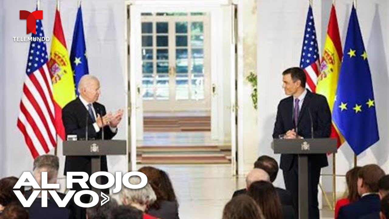 El presidente Biden y su homólogo español, Pedro Sánchez comparecen en La Moncloa | Al Rojo Vivo