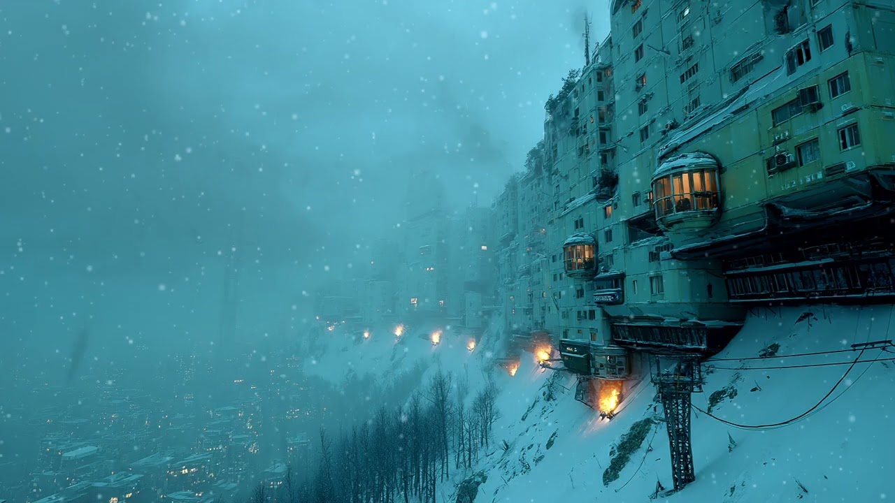 Dystopian Winter Reflections ☢️ Eternal Blizzard Ambient Soundscape