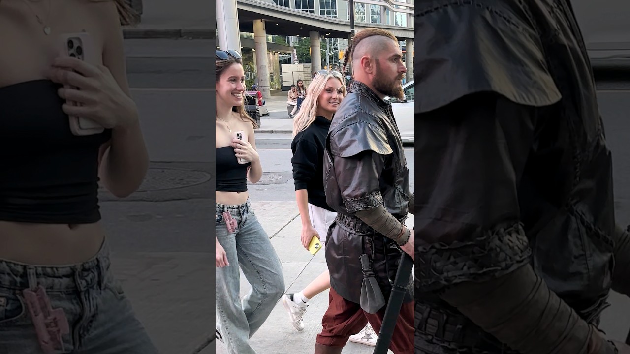 Ragnar Lothbrok Walking in Public #foryou #fashion #series #viking #ragnar #movie #vikingworld