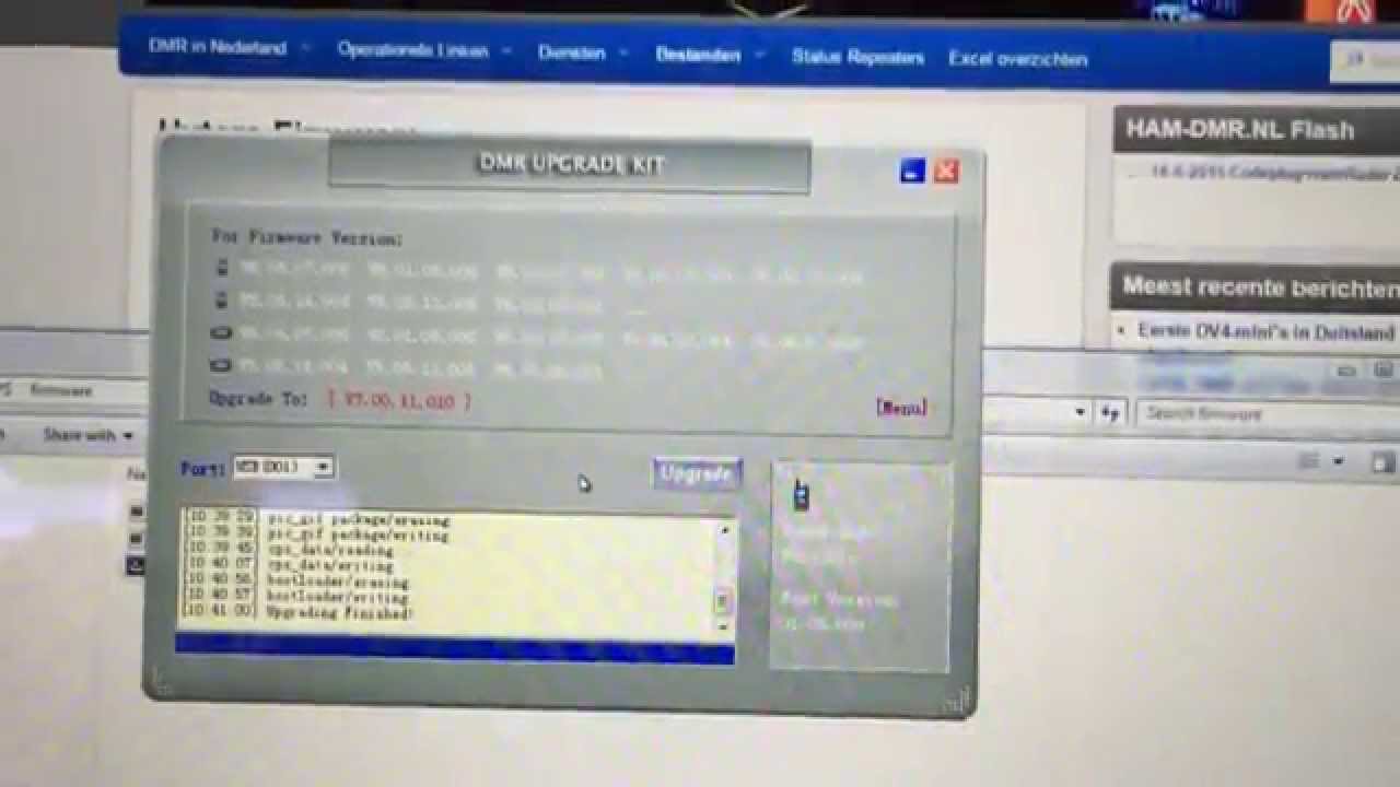 Upgrading firmware on Hytera X1p - Exploring DMR with M6JKA