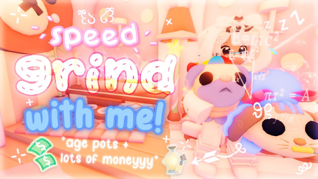 ໒꒱ིྀ.ᐟ Speed grind w/me!! Getting age up potss + Lots of moneyy 𐔌՞ ܸ.ˬ.ܸ՞𐦯 | ⤷ ゛Roblox Adopt Me ˎˊ˗