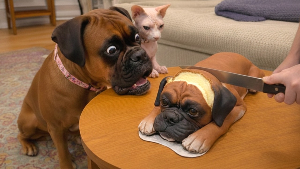 Dog and Cat Reactions to Cutting Cake 😱 Funny Dog and Cat Reactions 2026