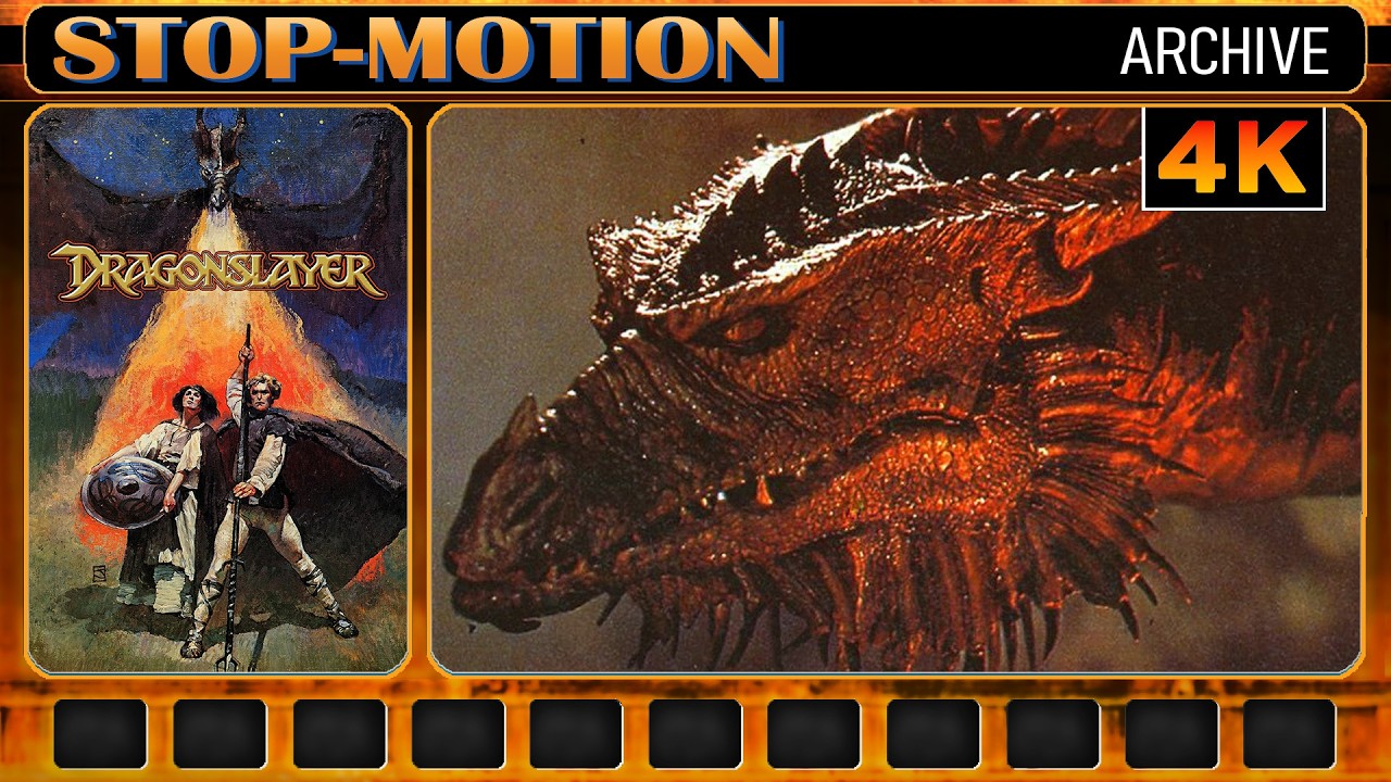 Dragonslayer (1981) Stop-Motion shots 4K